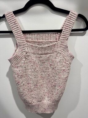 LOFT‎ Pink Flecked Knit Tank